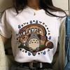Studio Ghibli Spirited Away Hayao Miyazaki Kawaii Print T-Shirt Women Harajuku Aesthetic Tshirt White Tops Anime Female T Shirt