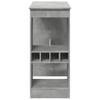 Vidaxl Stolik Barowy Z Przegródkami, Szarość Betonu, 90X47,5X103,5 Cm