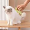 Katzenkratzer mit abgerundeten, stumpfen Kammzähnen, integrierte Katzenminztabletten, Kleberückseite, Katzenpflege-Werkzeug, Möbel