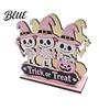 Cute Pumpkin Tissue Dispenser Halloween Wooden Napkin Holder Pastel Ghost Black Cat Tabletop Dispenser Desktop Storage Ornament Waterproof