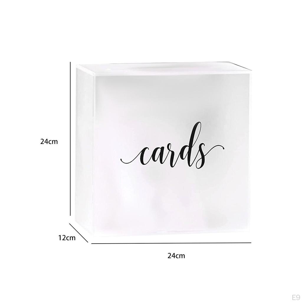 Acrylic Wedding Money Box Large Envelope Gift Card for Reception