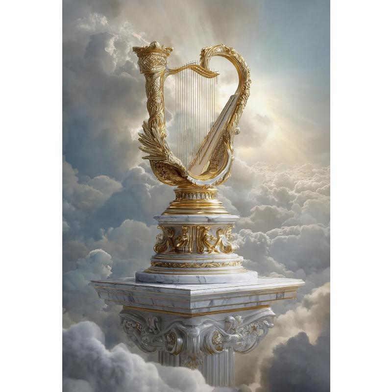 

Mystical Musical Instrument Posters Pipe Organ Panpipes Trumpet Percussion Prints Canvas Painting Wall Pictures Home Room Decor 21X30CMNo Framed