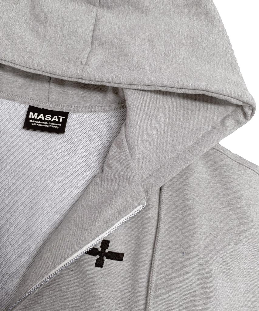 Masat Cross String Hood Zip _ Gray