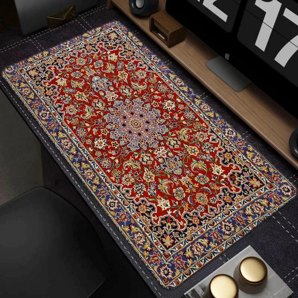 Hot Sell Persian Hd Mousepad Large Big Office Carpet Cushion Gamer Desk Mat Computer Accessorie Table Speed Nonslip Rubber Rug