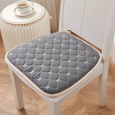 Yousheng Chair Mat Zipper Design Comfortable Seat Cushion Easy To Clean Strap Fixed Chair Cushion for Home Office