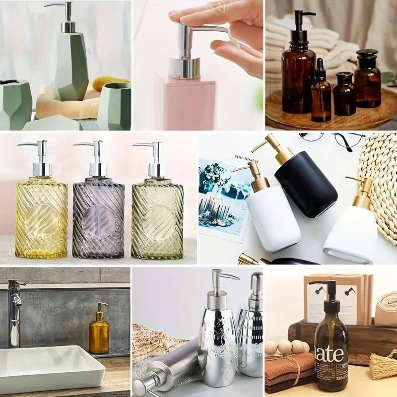 18pcs Soap Dispenser Pump Set with 9 Pumps and 9 Tubes for 25Mm Soap Bottles ABS Material Reusable for Kitchen Bathroom Hotel