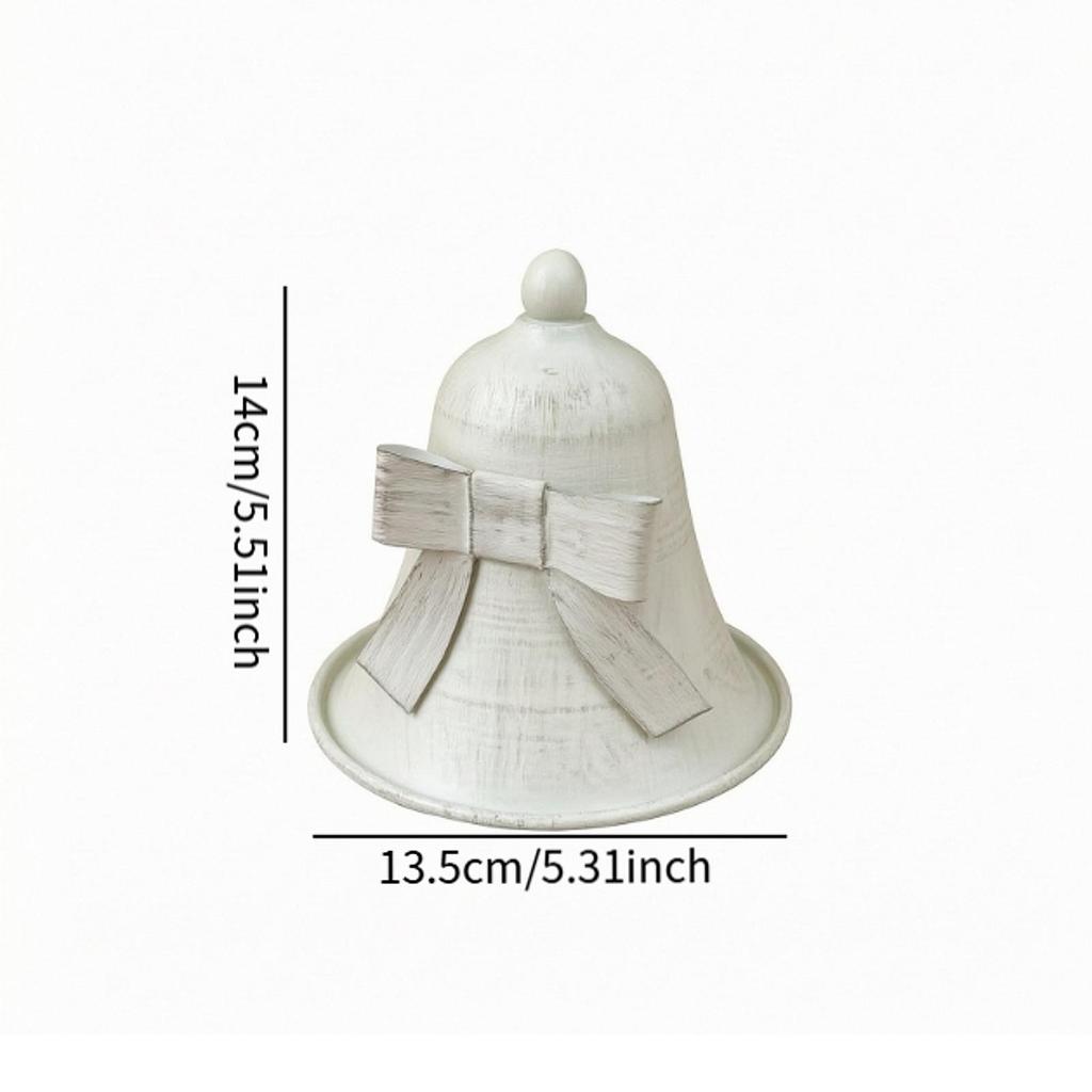 Christmas Bow Bell Pendant Decoration Christmas Tree Hanging Bell Hanging Ornament Xmas Bell for Home Party Favors Farmhouse