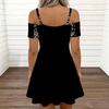 Women Adjustable Sling Dress Plus Size Peony Printed Flowy Summer Vacation Gown