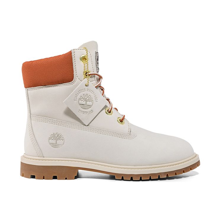 Timberland Stivali corti casual da esterno Serie Heritage Stivali Martin da donna Bianco sporco A5RVCW