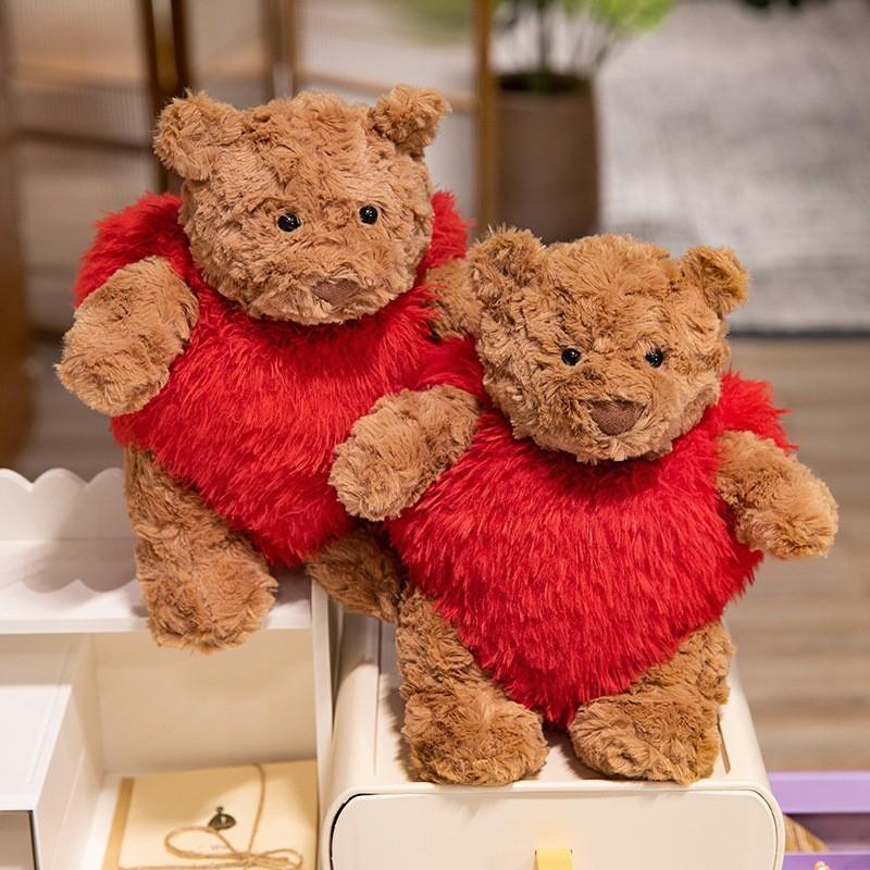 Loving Heart Bartholomew Bear Plush Toy Stuffed Doll Room Decoration Kids Gift
