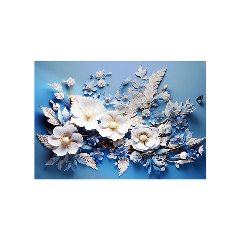 3D Visual Flower Diatom Mud Floor Mat Bathroom Floor Mat Entrance Door Mat Bathroom Absorbent Foot Mat