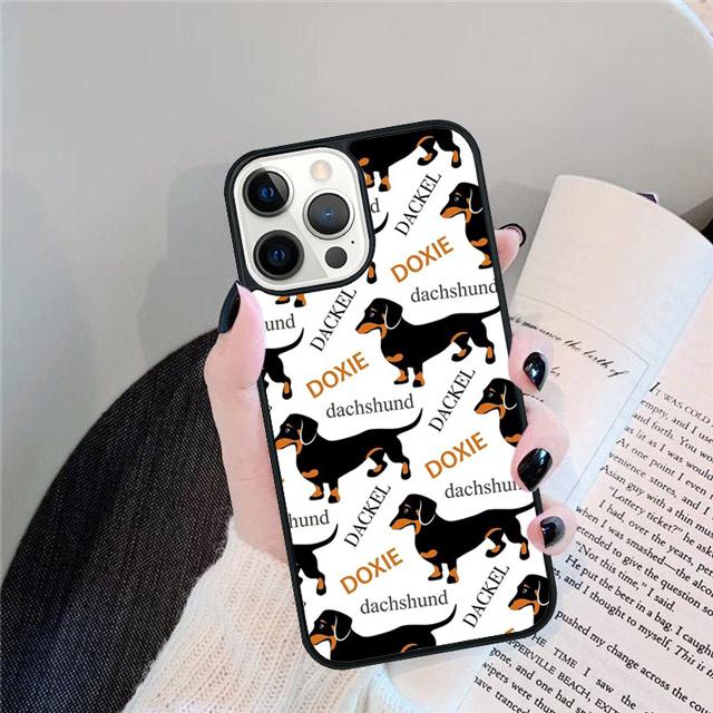 Dachshund Pattern Coque Shell For iPhone 17 Air 15 16 14 13 12 Pro Max 11 Pro Max Plus Phone Case Cover