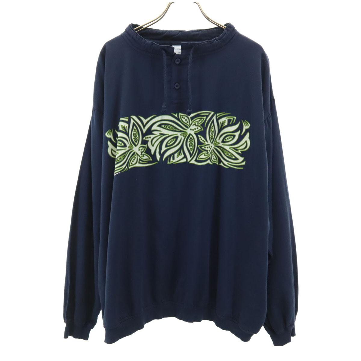 

Crazy Shirt 90-х годов Сделано в США Старая футболка с длинным рукавом и вырезом Генри Мужская Б/У