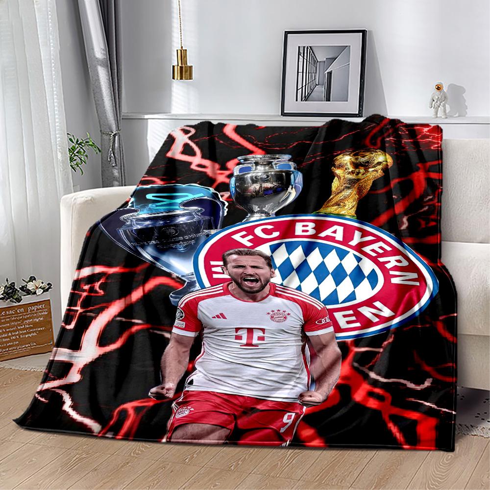 FC Bayern München Decke Weich Warm Gemütlich Großartig für Meeresufer Büro Bett für Alle Anlässe Verspieltes Design Bestes Urlaubsgeschenk für Freunde Familie