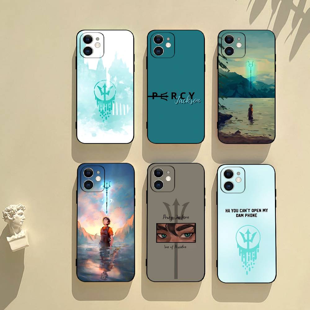 Percy Jackson Handyhülle Schwarze Handyhülle Für IPhone 17/16/15/13/14 Pro Max/ 11Plus/X/Xr/Xs Max 13mini