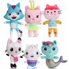 Plush Dollhouse Gabbys Toy Cartoon Stuffed Cat Plushie Doll Kids Gifts Xmas