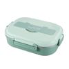 Portable Lunch Box for Kids Students Stainless Steel Thermal Lunchbox with Spoons and Chopsticks Food Container Bento Box