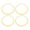 4PCS 20in Wheel Rim Protection Ring Wheel Edges Trim Tire Decoration Accessories Replacement For Tesla Model Y Yellow
