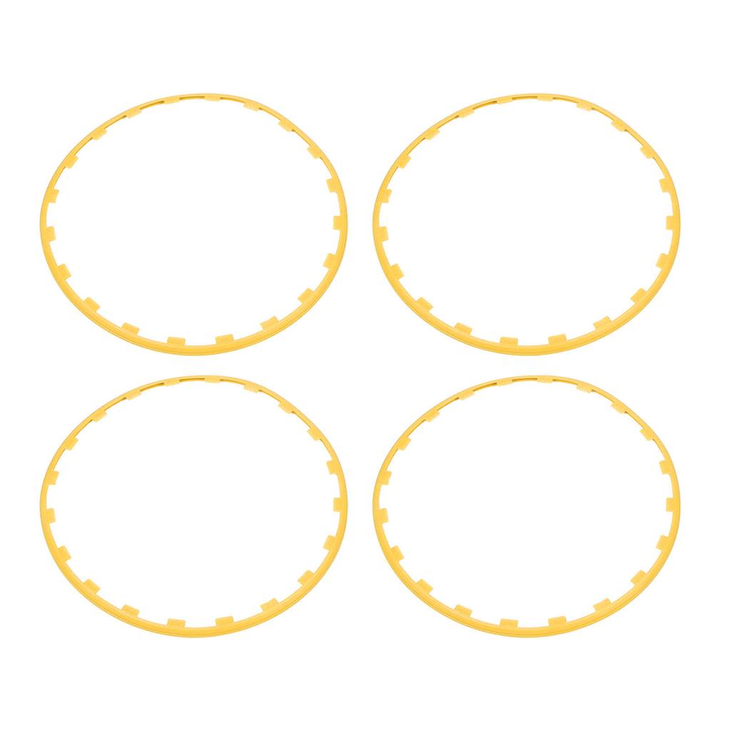 4PCS 20in Wheel Rim Protection Ring Wheel Edges Trim Tire Decoration Accessories Replacement For Tesla Model Y Yellow
