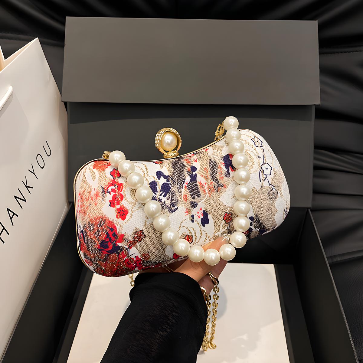 

Womens Vintage Floral Embroidery Clutch Evening Handbag Shoulder Bags Purse for Wedding Party Prom cheongsam bag Chinese style червоний