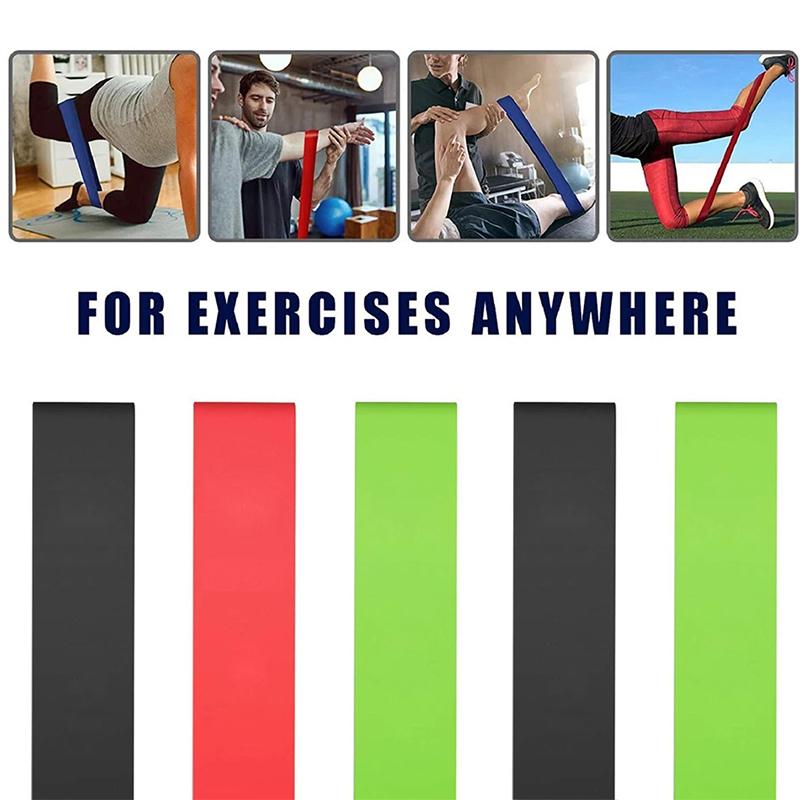 3Pcs/Set Yoga Resistance Rubber Bands Bodybuilding Elastic Bands Pilates Gym Workout Bands Expander Belt Fitness Equipment