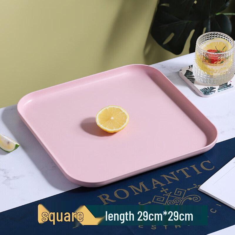 Nordic Style Rectangular Plastic Serving Tray