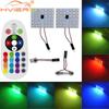 2 Stück Auto LED T10 5050 12/15/24/36 SMD Innenkeil RGB Panel Leselichter Innenraum Auto Kennzeichenleuchte BA9S Adapter