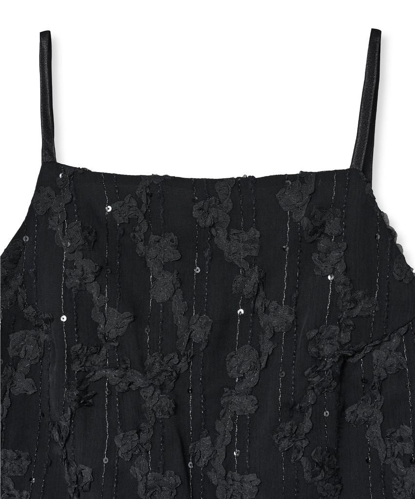 MIDNIGHT MOVE Rose Top (Black)