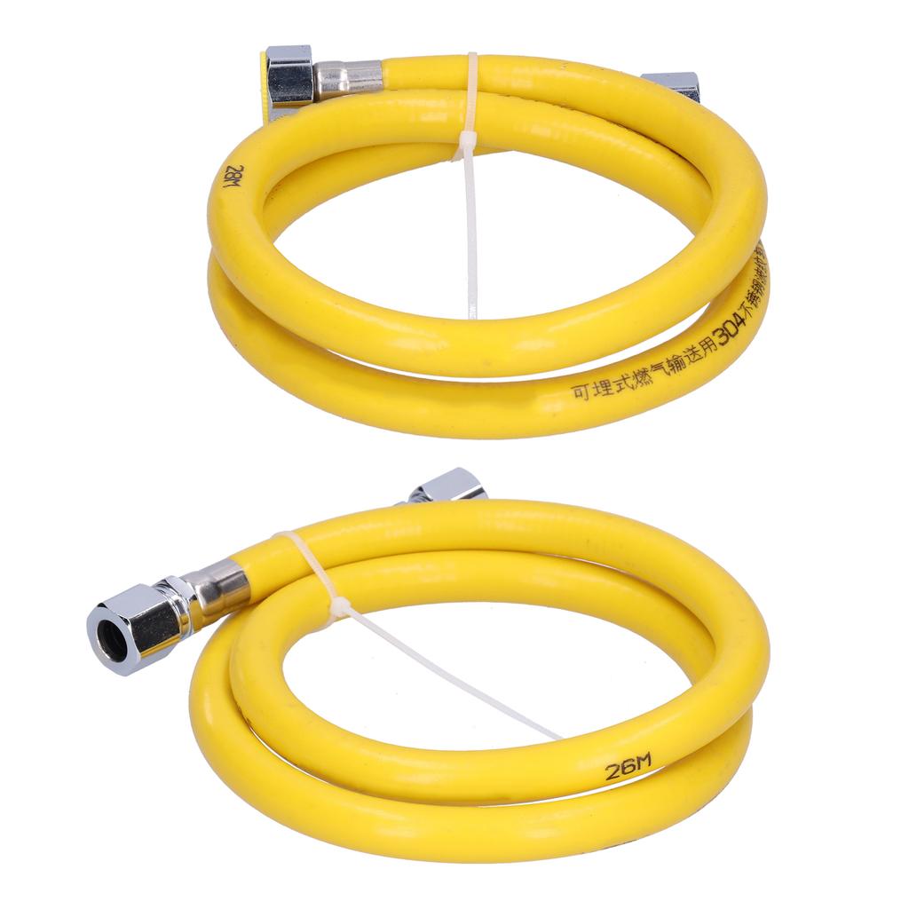 Fuel Gas Hose 304 Stainless Steel Liquefied Gas Line Pipe with Fittings for Home Kitchen