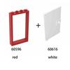 10pcs1x4x6 Door Frame Smart Window Compatible with 60596 60616 MOC Parts, Building Block Model Accessories, Children's Toys