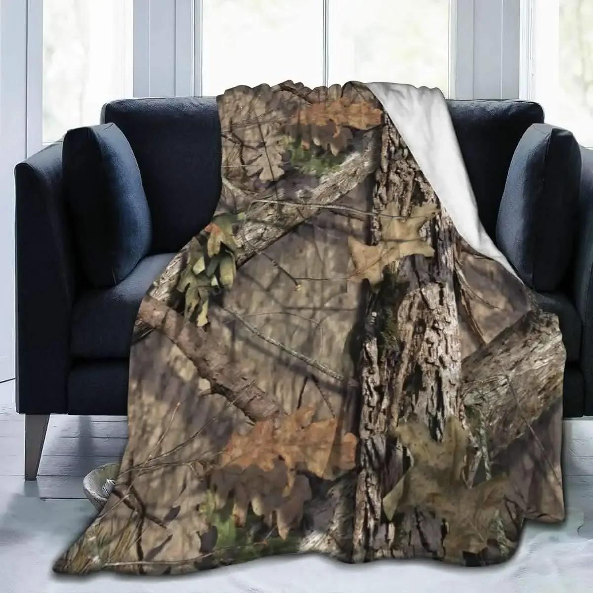 Real Tree Camouflage Camo Flaneļa Pleds