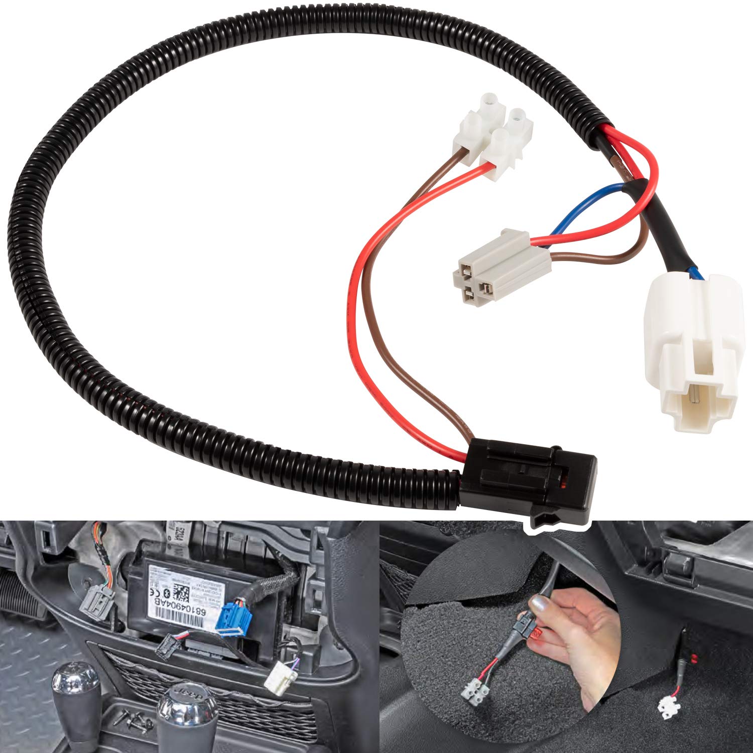 

12-вольтовый адаптер питания для Jeep Wrangler JK JKU TJ Unlimited 1999-2018 гг. и 2018-2023 гг.