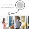 Kosmetikspiegel mit LED-Licht und Saugnapf 360 Grad drehbar Flexibel 10-fach Vergrößerungsspiegel Reise und Zuhause Badezimmer