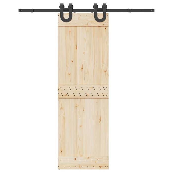 VidaXL Sliding Door Hardware Kit 183 Cm Steel Black, Sliding Door Hardware, Door Roller 4009720