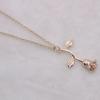 Korean Style Sweet Rose Flower Necklace - Cute Jewelry Gift for Women