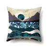 Polyester Pillowcase Automobile Decoration Mountain Home Print Pillowcase Waist Cushion Cover Bedside Cushion Cover Bedside Cushion Cover