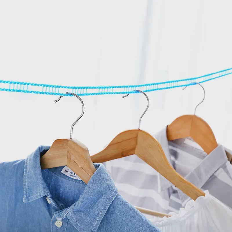 Windproof, Non-Slip Nylon Clothesline: Durable Rope for Drying Quilts & Clothes.