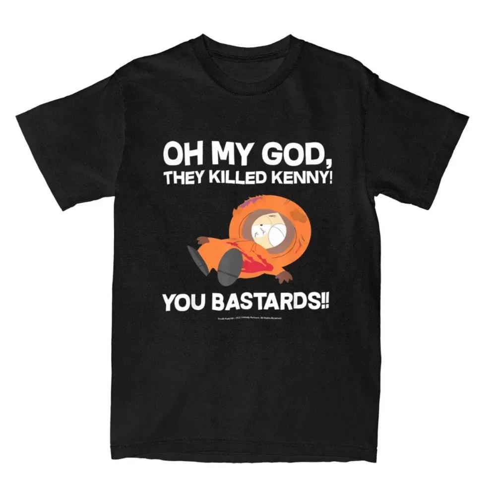 South Park Oh My Goodness They Killed Kennys Printed Tshirt Shortsleeved Roundneck Tshirt Cotton Shirt for Both S