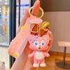Cartoon Cute Lingna Belle Car Keychain Glue Pendant Pink Fox Couple Backpack Keychain Pendant