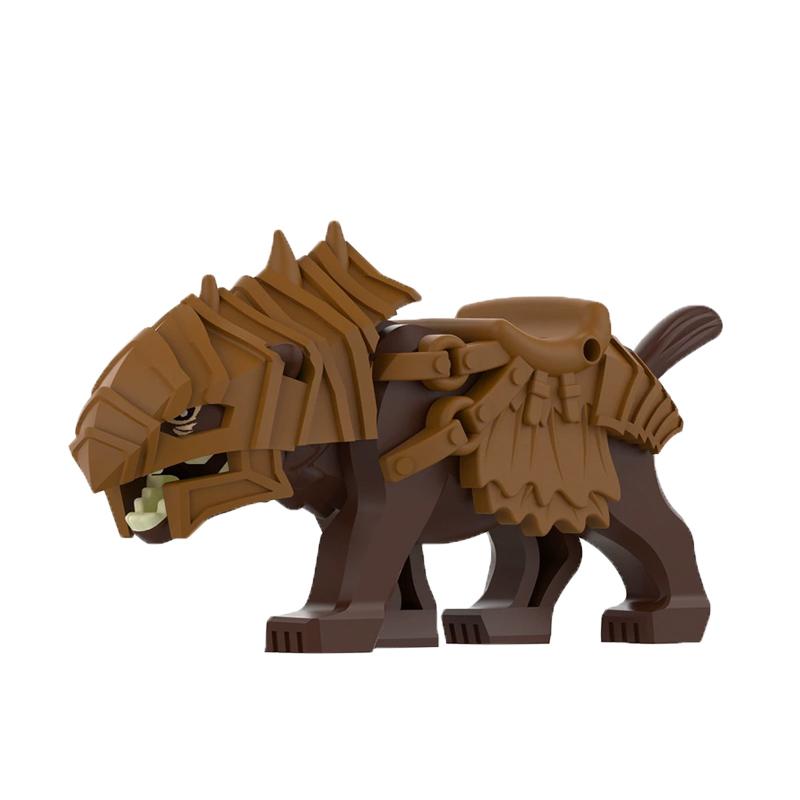 MOC Farm Zoo Animal Building Blocks Crocodile Shark Dolphin Chimpanzee Cow Leopard Educational Game Accessories Bricks Kids Toys