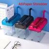 Hand-Cranked A4/A6 High-Security Strip-Cut Office Document Shredder