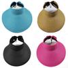 Summer Adult Fashion Straw Hat Foldable Uv Protection Sun Shading Women Function