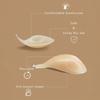 1 Coppia Reggiseno Sollevante a Forma di Cucchiaio Con Spalline Per Anti-Rilassamento, Raccoglitore Invisibile e Senza Cuciture, Patch Toracica in Silicone