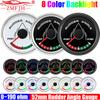 ZMFJH 0-190ohm Waterproof Boat Marine Rudder Angle Indicator 8 Color Backlight 52MM Rudder Angle Gauge Meter STBD-PORT 12V24V