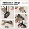 No-drill Suction Cup Bathroom Hair Dryer Holder Storage Wall-mounted Rack