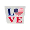 4 Pieces 4th Of July Decor Wooden Patriotic Decorations, Wooden Patriotic Star USA LOVE And Cat Paw Table Signs Fourth Of July Table Decorations