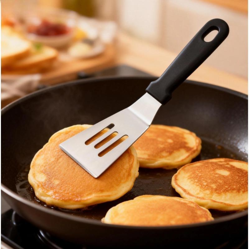 1PC Stainless Steel Spatula - Small Metal Turner for Brownie Cookie Lasagna Pie Cake Pancakes