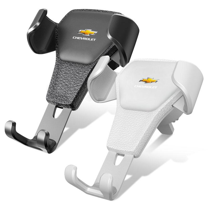 Gravity Car Badge Phone Holder Bracket Air Clip Mount Stand Accessories For Chevrolet Cruze Malibu Sail Spark Captiva Equinox Trax Tracker AVEO Lova