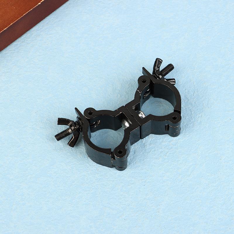 Aluminiowy Obrotowy Zacisk Kratownicowy do Rusztowań Hak do Świateł Scenicznych Zapięcie Jedno/Dwupierścieniowe Rura 18 - 52Mm Dla Maksymalnego Obciążenia 100Kg