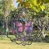 Wind Spinners Metal Butterfly - Butterfly Gifts for Women Mom Grandma Wife, Hanging Wind Spinner for Outdoor & Indoor Decorations, 12 Inch 3D Wind